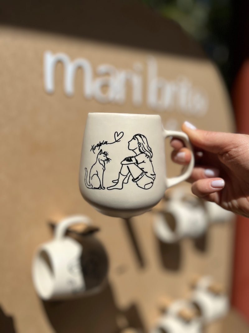 Caneca bolotinha – Pet terapia gato