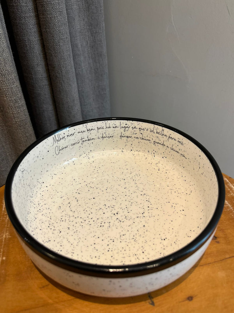 Bowl retrô - melhor viver meu bem