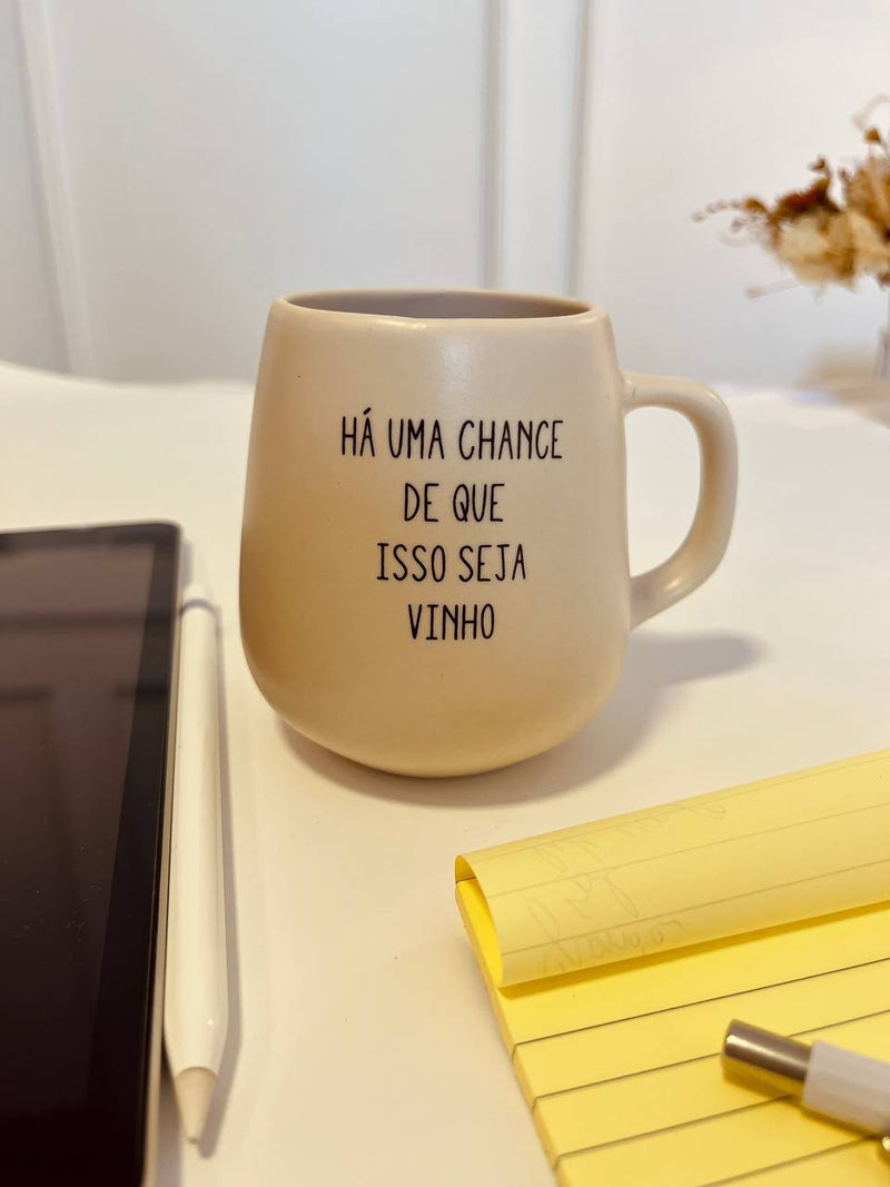 Caneca bolotinha - há uma chance de que isso seja vinho